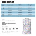 thumbnail image 5 of Lsque Butterflies on Polka Dots Print Men's Cotton Blend Sleeveless Muscle Shirts (S-3XL)- Moisture Wicking, Odor Protection, UPF 30+,Large, 5 of 8