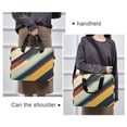 thumbnail image 6 of FORMRS 16" Laptop Bag Carrying Sleeve Case with Handle Travel Shoulder Briefcase, Retro Colorful Stripes, 6 of 8