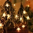 thumbnail image 4 of DYstyle 9.8FT 20LEDs Star String Lights,Battery Powered 4.9FT 10LEDs Christmas Snowflake Fairy Lights,Festival Decorative String Lights For Indoor Party, 4 of 4