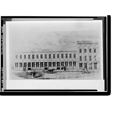 Historic Print, Sacramento Block, Historic View, Sacramento Street & Battery Street, San Francisco, San Francisco County, CA, 18" x 24"