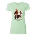 thumbnail image 2 of If It's Not a Bassett Hound Its Just a Dog Gift | Womens Dog Lover Slim Fit Junior Tee, Mint, Medium, 2 of 3