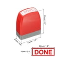 thumbnail image 2 of Done Notice Stamp Self Inking, Red Ink Office Stamps Pre Inked Message Stamp Refillable Business Stamp, Red, 2 of 6