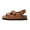 Brown, variant on Kids Sandals Boys Girls Cork Sandal Comfort Double Buckle Slip On Slippers
