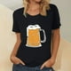 thumbnail image 2 of Blusa de mujer Oktoberfest Camiseta de cuello redondo Estampado de verano Jersey de manga corta Camiseta de mujer para hombre Tops Camisa Pompotops  hfajkhk135735, 2 of 5