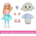 thumbnail image 5 of Barbie Cutie Reveal Cozy Cute Tees Series Chelsea Doll & Accessories, Plush Lamb, Blonde Small Doll, 5 of 6