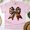Light Pink, variant on Football Bow T-Shirt | Sparkly Brown Game Day Graphic Tee for Women, White, Size S
