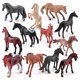 thumbnail image 1 of Juego de figuras de caballos en miniatura mundialmente famosas, 12 piezas para niños mayores de 3 añ, 1 of 3