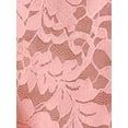 thumbnail image 5 of MODA NOVA Women's Shrug Lace Half Sleeve Ruffle Hem Shrug Top M Pink, 5 of 6