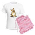 thumbnail image 6 of CafePress - Fawn French Bulldog Women's Light Pajamas - Women's Short Sleeve Print T-Shirt and Pants Light Cotton Pajama Set, 6 of 7