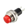 thumbnail image 4 of Uxcell 10mm Mounting Hole Red Momentary Push Button Switch SPST NO 20 Pack, 4 of 5