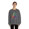 thumbnail image 4 of Christmas Pride: Rainbow Fir-tree Sweatshirt - Crewneck Sweatshirt, 4 of 4