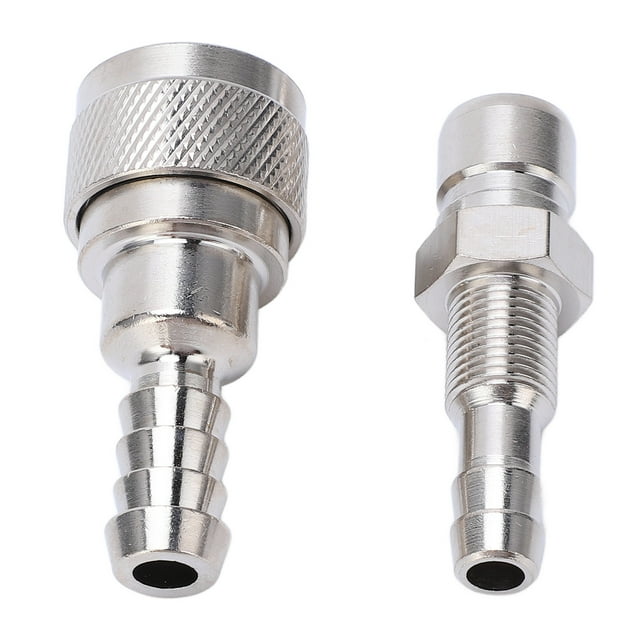 3B2 70250 1, Metal Alloy Stable Performance Durable Fuel Line Connector 5/16in Male Female For Outboard 2 4 Stroke 5HP To 90HP