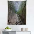 thumbnail image 1 of Brown Tapestry, Dungeon Old Tunnel Sun Rays at Other Side Mystic Spooky Long Tunnel Illustration, Fabric Wall Hanging Decor for Bedroom Living Room Dorm, 5 Sizes, Brown, by Ambesonne, 1 of 1