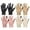 4 - Black/Khaki/Pink/White, variant on Gustave PU Leather Winter Gloves for Women 2 Pairs Warm Fleece Lined Touchscreen Texting Gloves Thick Thermal Windproof Driving Gloves for Cold Weather "Khaki"