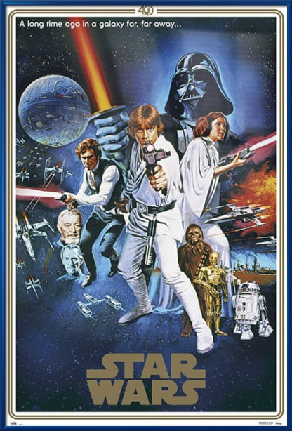 24x36 USA Style C STAR WARS EPISODE IV A NEW HOPE MOVIE POSTER