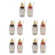 thumbnail image 1 of 10 piezas de conector de terminal de conector banana para amplificador de altavoz chapado en oro, 1 of 12