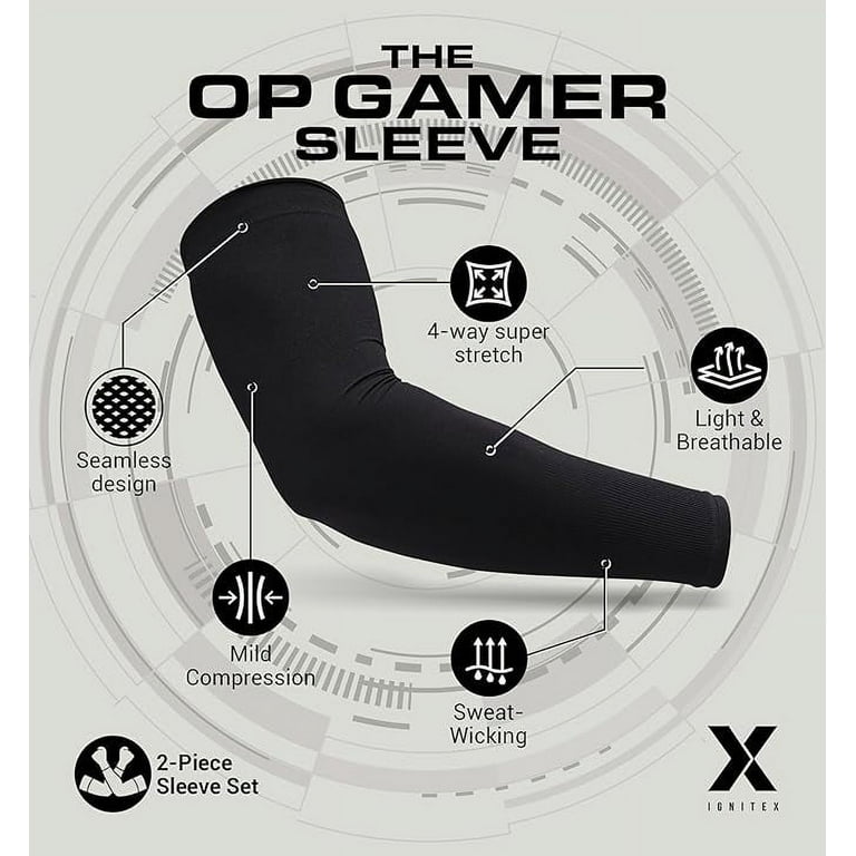 IGNITEX Gaming Arm Sleeves - Gaming Sleeve for PC Gamers