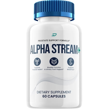Alpha Stream Supplement for Men – AlphaStream Plus Pills Advanced Formula Supplements for Men Health Supplement Reviews, 1 Pack, 60 Capsules