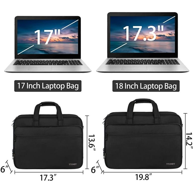 Ytonet Laptop Shoulder Strap Adjustable Bag Strap with Pad for Briefcase - Black