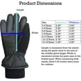 thumbnail image 5 of Kids Bulky Waterproof Winter Snow Ski Glove with Ridges (Black/Grey Reflector, 5-6 Years), 5 of 5