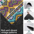 thumbnail image 3 of Yellow Geometric Boho Pattern Kitchen Rugs Sets Of 3,Kitchen Runner Rugs Non Skid Washable,Decorative Kitchen Floor Mats for Kitchen,Sink,Laundry,17"x30"+ 17"x47" + 17"x59", 3 of 6