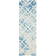 thumbnail image 2 of Safavieh Dip Dye Seanna Distressed Runner Rug, Blue/Ivory, 2'3" x 8', 2 of 7