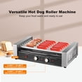 thumbnail image 6 of WAASOSCON Hot Dog Grill Roller 18 Hot Dog 7 Roller Sausage Roller Rack Sausage Roller Rack 1200W Portable Commercial Stainless Steel BBQ Accessories 110V Barbecue Picnic high grade, 6 of 11