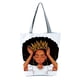 thumbnail image 5 of Qarigey Bolso de lona Cool Black Girl - Estilo afro Exquisita artesanía Gran capacidad Amplia aplicación hl2112 2Conjunto, 5 of 6