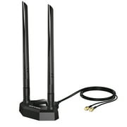 WAVLINK WiFi 6E Tri-band Extension Antenna, 2.4GHz + 5GHz + 6GHz WiFi Antenna with Magnetic Base and SMA-Connector, for PCIe Network Card, WiFi 6/6E Router, Bluetooth 5.3 ---- Vitesse Apex