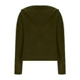 thumbnail image 5 of Aobny Green Womens Sweaters Chunky Cardigan Long Sleeve Cable Knit Clothes Open Front Outfits for Women,XL, 5 of 6
