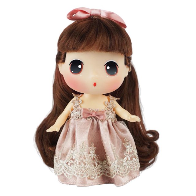 Figura de juguete, bonita muñeca, princesa, 18 cm, PVC, multicolor