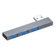 thumbnail image 3 of Xuanheng Concentrateur USB 3.0 Compact 3 Ports Adaptateur USB Portable pour Clé USB de PC Clavier USB3.0 USB2.0 USB2.0, 3 of 8