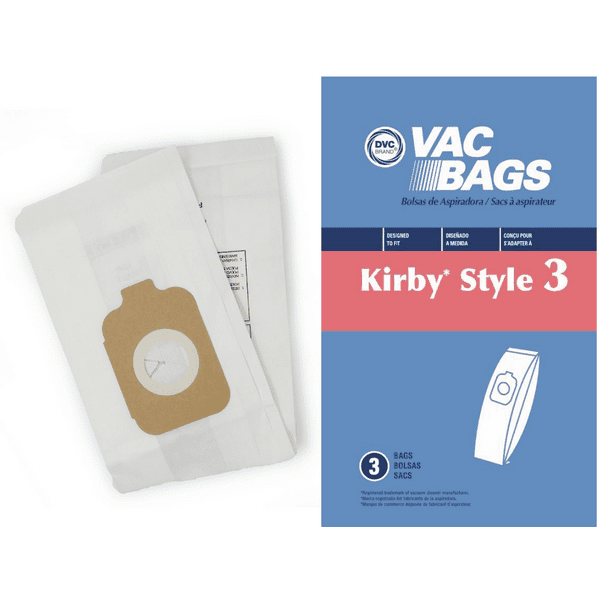 DVC Paper Replacement Bags Style 3 Fit Kirby Heritage 2 HD Legend