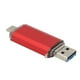 thumbnail image 4 of Dispositivo de memoria de almacenamiento a granel de alta velocidad ThreeInOne de aleación de aluminio rojo con disco USB 3.0 U (16 GB), 4 of 5