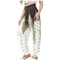 thumbnail image 1 of Pantalons Bas Imprimés à Rayures pour Femmes Pantalons Décontractés de Plage Pantalons de Yoga Décontractés pour Femmes Pantalons de Jogging Pantalons Harem Pantalons d'Hiver pour Femmes Grande Taille Robe Décontractée 3TG, 1 of 5