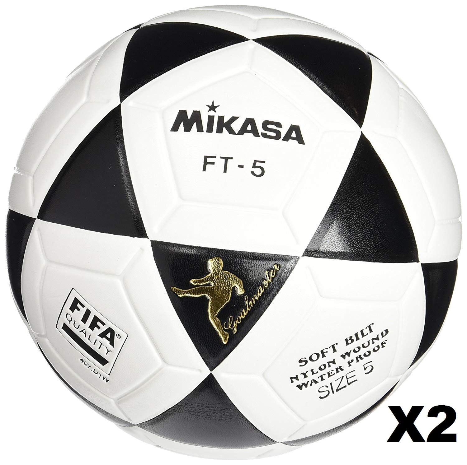 Mikasa FT5 Goal Master Soccer Ball Size 5 Orange/Blue Official Footvolley Ball