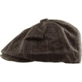 thumbnail image 2 of Herringbone Applejack Wool Blend Newsboy Gatsby Ivy Hat Golf Driver Ascot, 2 of 6