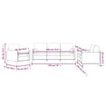 thumbnail image 4 of vidaXL 3 Piece Sofa Set with Pillows Dark Grey Velvet, 4 of 5
