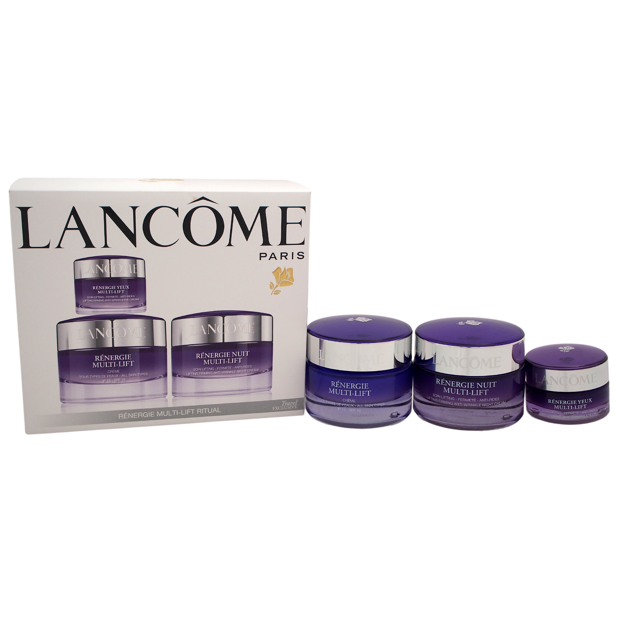 Renergie Multi-Lift Ritual Travel Set by Lancome for Unisex - 3 Pc Set ...