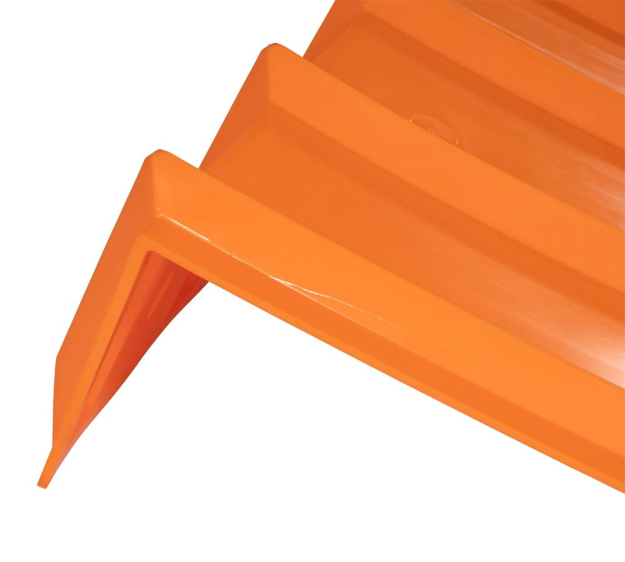 (50 Pack) 9"x48"x36" (Drop) Brick Guard V Shaped Corner Protector - Orange Edge Guard - Weather & Abrassion Resistant - Fit upto 7 straps of 4"
