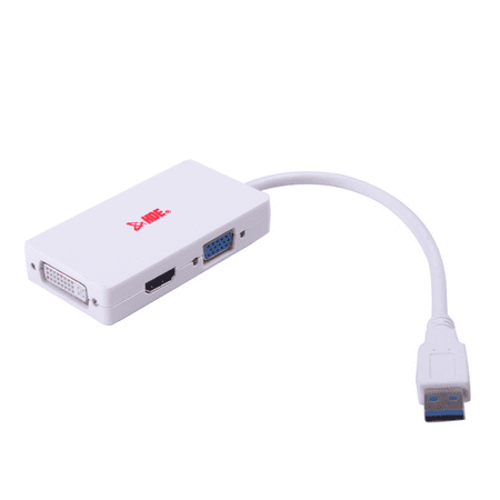 Minicom Cat5 Audio Video Display - HDE SuperSpeed USB 3.0 to HDMI / DVI-I / VGA Adapter Multi Port Video Display Converter 1080p HD Cable