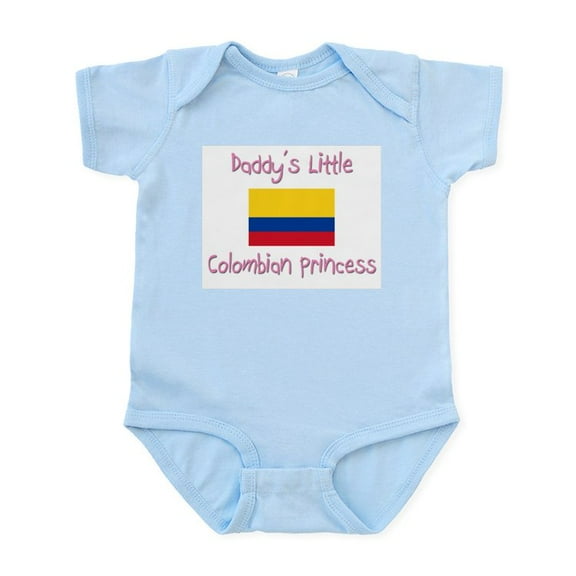 CafePress - Daddy's Little Colombian Princess Infant Bodysuit - Baby Light Bodysuit, Size Newborn - 24 Months