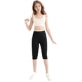 thumbnail image 3 of Coerni Girls' Athletic Bike Shorts Dance Yoga Running Soccer Kids Compression Shorts Girls Athletic Leggings Mid Length Short Pants, 3 of 4