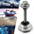 thumbnail image 4 of 4X Quick Release Push Hood Latch Button Car Pin Bonnet Lock Bumper Clip Latches Silver, 4 of 5