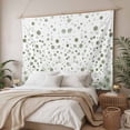 thumbnail image 3 of Sage Green Polka Dot Tapestry for Bedroom Wall Hanging Tapestry, Modern Art Abstract Watercolor Dot Ceiling Backdrop Tapestries Poster Blanket Wall Decor for Teens Room Living Room Dorm 39" x 59", 3 of 8