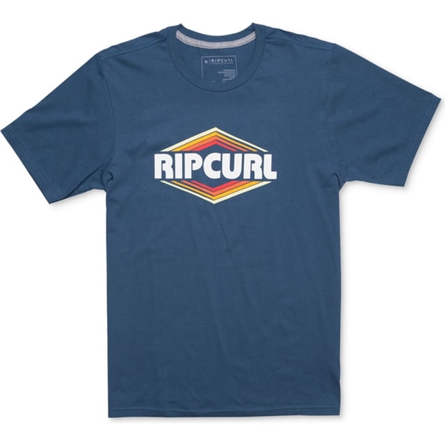 Camiseta gráfica Mega Classic Rip Curl para hombre azul XX-Large