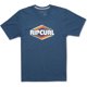 thumbnail image 1 of Camiseta gráfica Mega Classic Rip Curl para hombre azul extragrande, 1 of 1