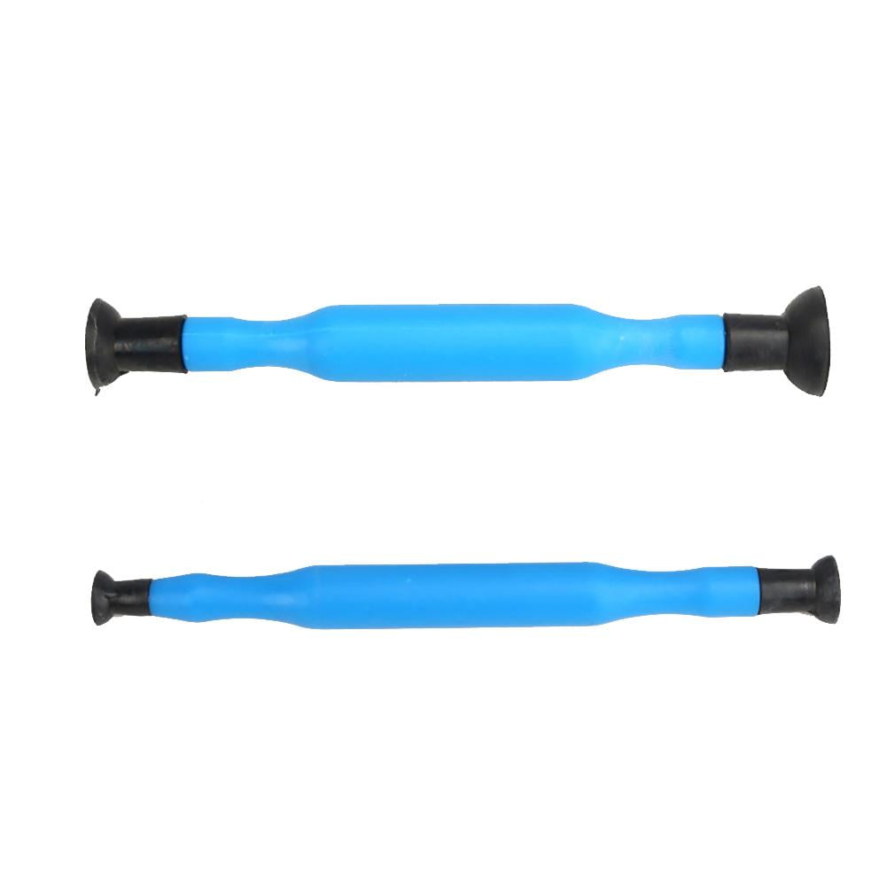 Tebru 2pcs/Set Valve Grinder Stick Lapping Tool Plastic Handle Engine