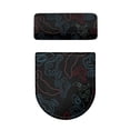 thumbnail image 5 of HELLHERO Topo Map Design Toilet Bowl Cover Soft Round Toilet Lid Dust Cover & 2 Piece for Bathroom Home Elastic Installation Elastic Bottom, 5 of 8
