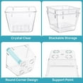 thumbnail image 3 of 15PCS Clear Plastic Drawer Organizer Set 4-Size Versatile Bathroom and Vanity Drawer Organizer Trays Storage Bins, 3 of 6